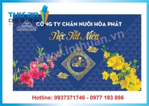 Thiết kế banner, backdrop tiệc tất niên