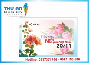 thiệp 20/11, thiệp chúng mừng ngày nhà giáo in nhanh rẻ đẹp đống đa hà nội